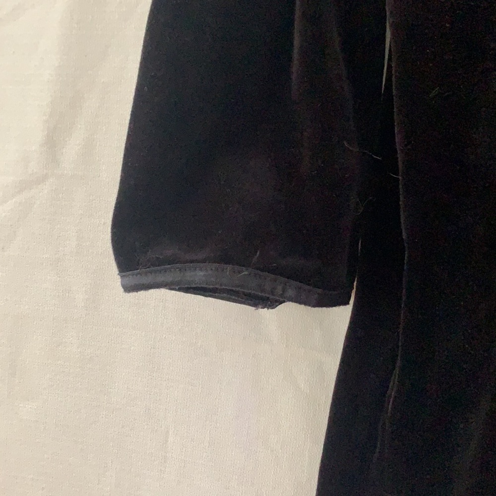 Mickey Mouse Velvet Shirt Black Long Sleeve Embroidered Pullover Vintage XL. - Picture 4 of 7
